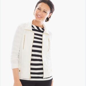 ZENERGY by Chicos Sylvia Knit Hardware Jacket
